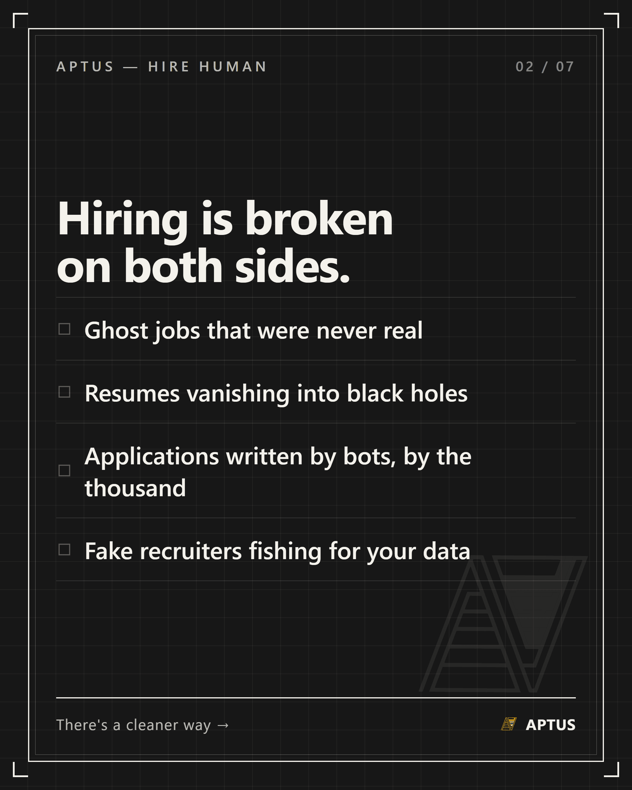 Aptus employers come to candidates first.